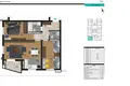 Wohnung 1 Schlafzimmer 57 m² Boreti, Montenegro
