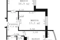 2 room apartment 62 m² Muchaviecki sielski Saviet, Belarus