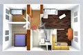 Appartement 4 chambres 54 m² Capitale de Prague, République tchèque