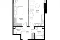 1 room apartment 53 m² Moscow, Russia