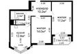 Квартира 2 комнаты 59 м² Минск, Беларусь