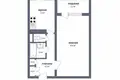Квартира 1 комната 33 м² Минск, Беларусь