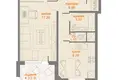 Wohnung 1 zimmer 41 m² Minsk, Belarus