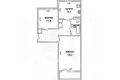 Appartement 2 chambres 56 m² Jabinka, Bélarus