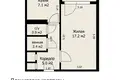 Квартира 1 комната 33 м² Минск, Беларусь