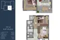 Apartamento 2 habitaciones 70 m² Mezitli, Turquía