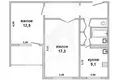 2 room apartment 54 m² Bielaviezski, Belarus