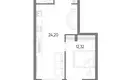 Apartamento 1 habitación 51 m² Kaliningrado, Rusia