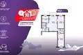 3 room apartment 60 m² Maladzyechna, Belarus
