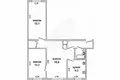 Appartement 3 chambres 56 m² Brest, Bélarus