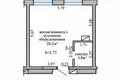 Apartamento 1 habitación 32 m² Kopishche, Belarús