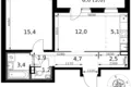 Appartement 2 chambres 49 m² Leninsky District, Russie