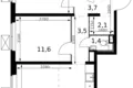 Квартира 3 комнаты 61 м² Ленинский городской округ, Россия