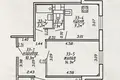 2 room apartment 58 m² Minsk, Belarus