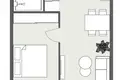 Apartamento 2 habitaciones 49 m² Klaipeda, Lituania
