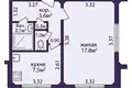 Apartamento 1 habitación 34 m² en Minsk, Belarús