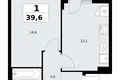 Wohnung 1 zimmer 40 m² Kommunarka, Russland