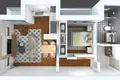 Wohnung 1 Schlafzimmer 54 m² Risan, Montenegro