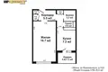 1 room apartment 35 m² Minsk, Belarus