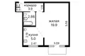 Wohnung 1 zimmer 32 m² Minsk, Belarus