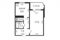 1 bedroom apartment 37 m² Minsk, Belarus