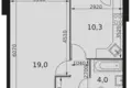 Квартира 1 комната 39 м² городской округ Мытищи, Россия