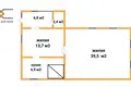 Dom 60 m² Uzdzienski sielski Saviet, Białoruś