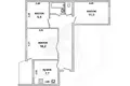 Appartement 3 chambres 63 m² Brest, Bélarus