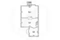 House 42 m² Muchaviecki sielski Saviet, Belarus