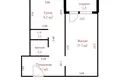 1 room apartment 41 m² Kopishche, Belarus