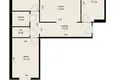 3 room apartment 81 m² Minsk, Belarus