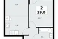 Квартира 2 комнаты 39 м² район Коммунарка, Россия