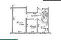 2 room apartment 42 m² Minsk, Belarus