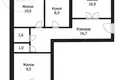 Apartamento 3 habitaciones 66 m² Muchaviecki sielski Saviet, Belarús