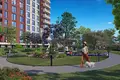 Complexe résidentiel Residence with a garden and co-working areas in front of the metro station, Istanbul, Turkey