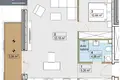 2 room apartment 54 m² Kaunas, Lithuania