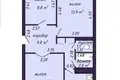 Mieszkanie 3 pokoi 62 m² Mołodeczno, Białoruś