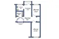 Mieszkanie 3 pokoi 57 m² Baranowicze, Białoruś
