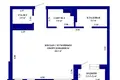 Квартира 2 комнаты 58 м² Минск, Беларусь