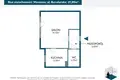 1 room apartment 31 m² Warsaw, Poland