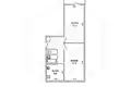 2 room apartment 50 m² Muchaviecki sielski Saviet, Belarus