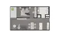 Wohnung 1 Schlafzimmer 59 m² Rawai, Thailand