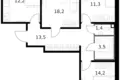Wohnung 3 zimmer 76 m² Moskau, Russland