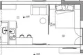 1 room apartment 33 m² Budva, Montenegro