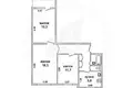 Wohnung 3 zimmer 61 m² Muchaviecki sielski Saviet, Belarus