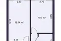 Квартира 1 комната 39 м² Молодечно, Беларусь