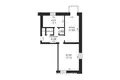 Appartement 2 chambres 46 m² Minsk, Bélarus