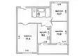 Appartement 3 chambres 67 m² Muchaviecki sielski Saviet, Bélarus