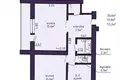 2 room apartment 53 m² Čurylavičy, Belarus