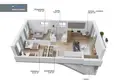 Appartement 3 chambres 63 m² Kaunas, Lituanie